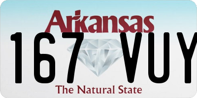AR license plate 167VUY