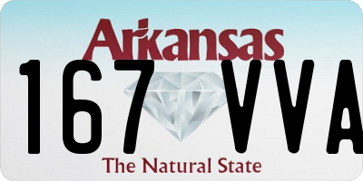 AR license plate 167VVA