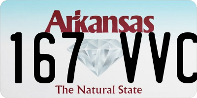 AR license plate 167VVC