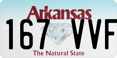 AR license plate 167VVF