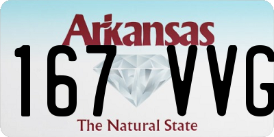 AR license plate 167VVG