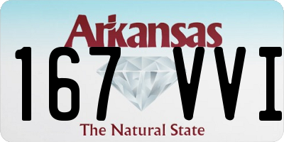 AR license plate 167VVI