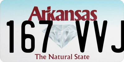 AR license plate 167VVJ
