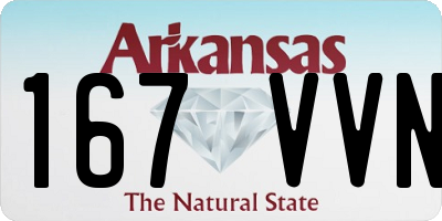AR license plate 167VVN