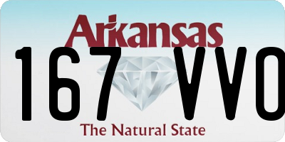 AR license plate 167VVO