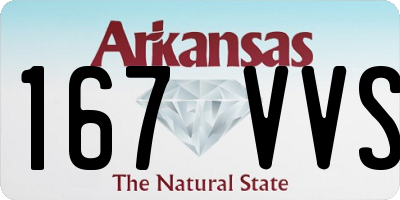 AR license plate 167VVS