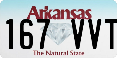 AR license plate 167VVT