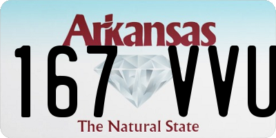 AR license plate 167VVU