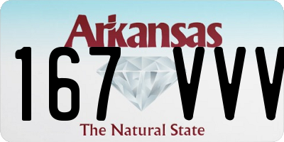 AR license plate 167VVV