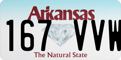 AR license plate 167VVW