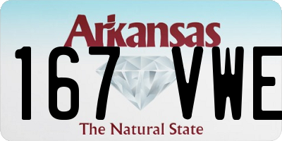AR license plate 167VWE