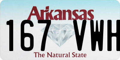 AR license plate 167VWH