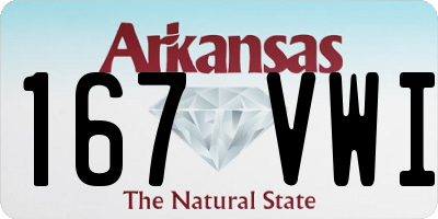 AR license plate 167VWI
