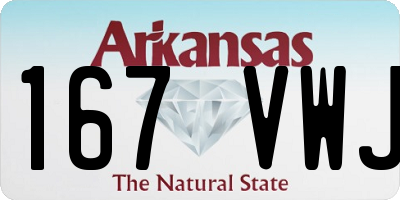 AR license plate 167VWJ