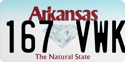 AR license plate 167VWK