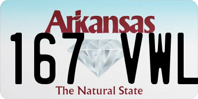 AR license plate 167VWL