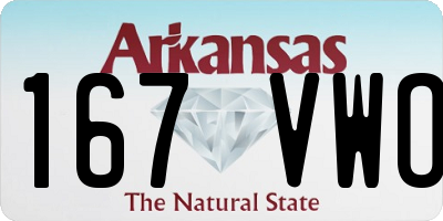 AR license plate 167VWO