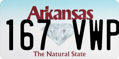 AR license plate 167VWP