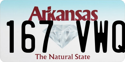 AR license plate 167VWQ