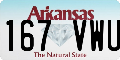 AR license plate 167VWU