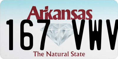 AR license plate 167VWV