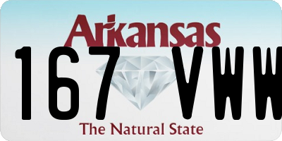 AR license plate 167VWW