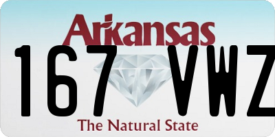 AR license plate 167VWZ