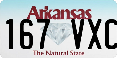 AR license plate 167VXC