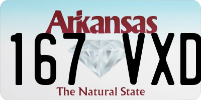 AR license plate 167VXD