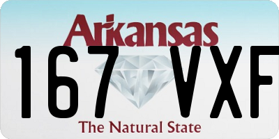 AR license plate 167VXF
