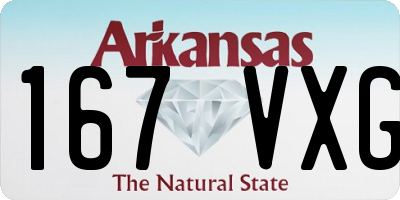 AR license plate 167VXG