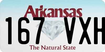 AR license plate 167VXH