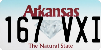 AR license plate 167VXI