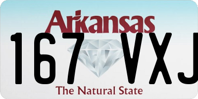 AR license plate 167VXJ