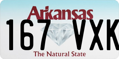 AR license plate 167VXK