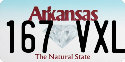 AR license plate 167VXL