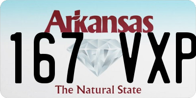 AR license plate 167VXP