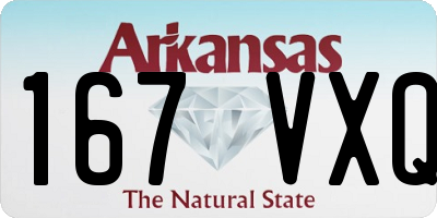 AR license plate 167VXQ