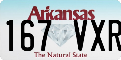 AR license plate 167VXR