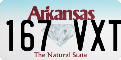AR license plate 167VXT