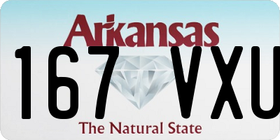 AR license plate 167VXU