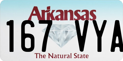 AR license plate 167VYA