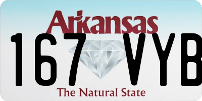 AR license plate 167VYB