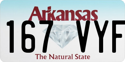 AR license plate 167VYF