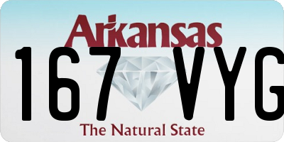 AR license plate 167VYG