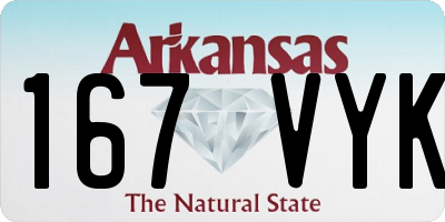 AR license plate 167VYK