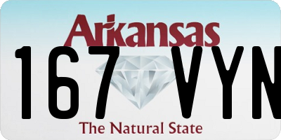 AR license plate 167VYN