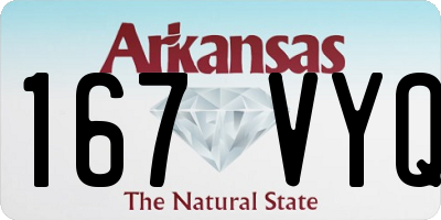 AR license plate 167VYQ