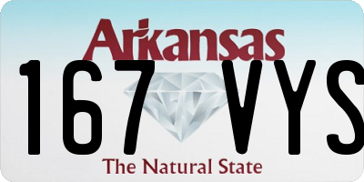 AR license plate 167VYS