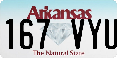 AR license plate 167VYU